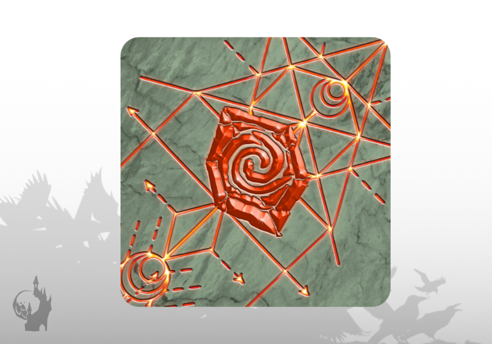 Würfelunterlage (Summoners) (Rot)