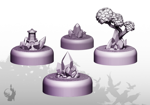 Illuminated mana crystals (4x)